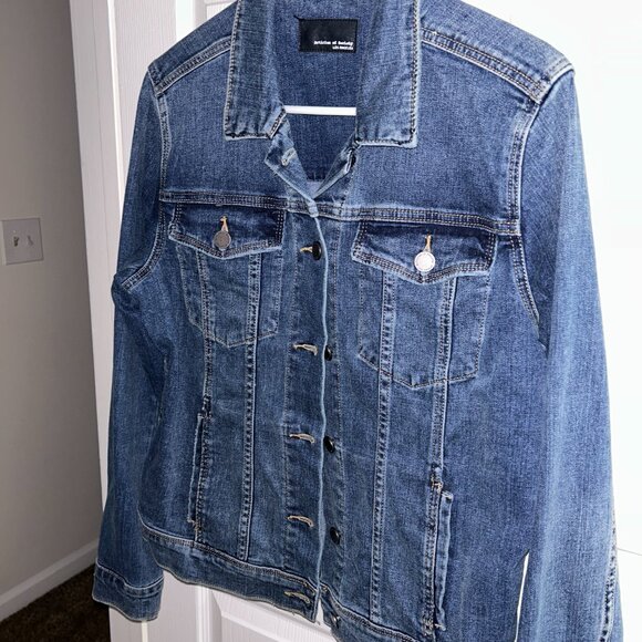 Denim Jeans Jacket, Articles of Society LA, Size L (runs small) - Picture 10 of 11